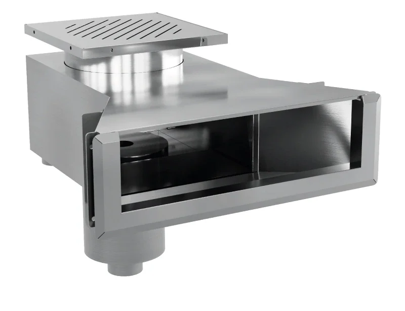 Rostfri Skimmer U